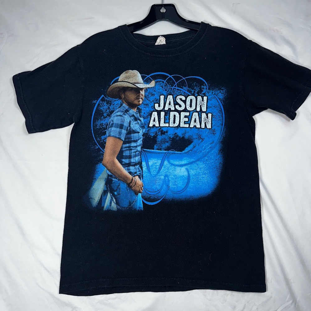 Jason Aldean My Kinda Party 2011 Tour T-Shirt Mens Small Black Country Music Tee